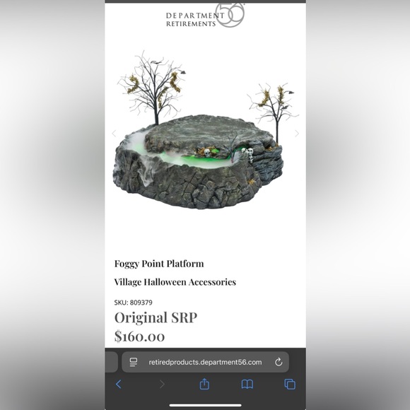 Department 56 Foggy Point Platform - Black and Gray - Picture 11 of 11